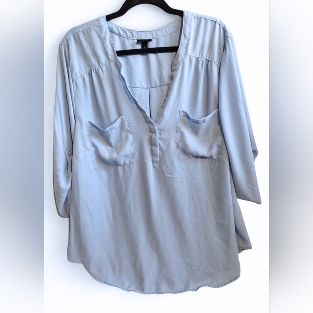 Harper 3/4 Sleeve Pullover Blouse | Women's 3x | Kentucky Blue